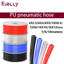 1/5/10Meter Hose Pipe Air Tube Gas Pneumatic Tubing PU Plastic 4mm 6mm 8mm 10mm 12mm 14mm 16mm