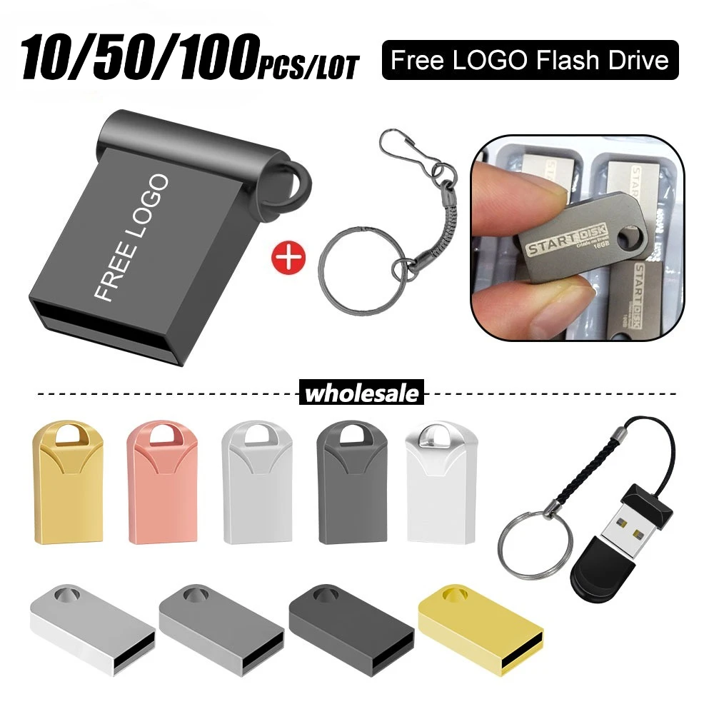 

10/50/100 шт. супер мини-USB флэш-накопитель 32 ГБ флэш-накопитель 64 ГБ мини-USB 2.0 16 ГБ 128 ГБ флэш-накопитель Cle Stick 8 ГБ 4 ГБ