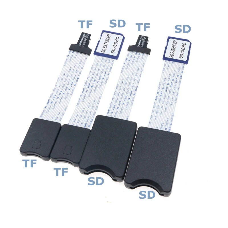 0.1m 0.6m FFC Cable SD Card Female Head to TF Micro SD Male Head SD/TF Flexible Extension Cable Extender Adapter Card Reader