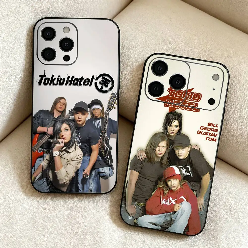 Чехол для телефона Tom Bill Kaulitz T-Tokio H-Hotels для iPhone 17, 15/16, 14, 13, 12, 11 Pro Max, 16/15/14 Plus, XS, мягкий черный чехол.