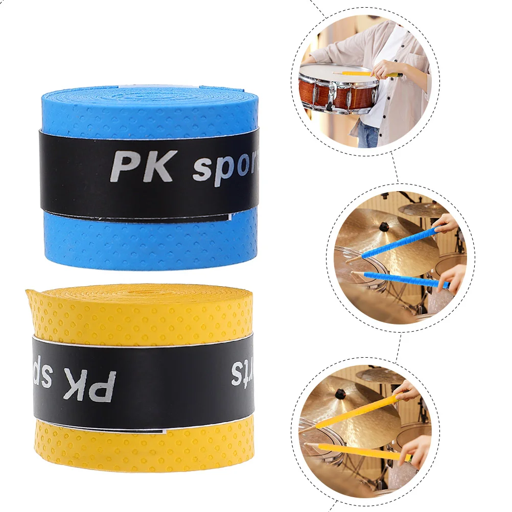 4 Pcs Anti-slip Belt for Drum Sticks Electronic Drumstick Tape Shake-proof Shockproof Sweat Water Viscous Pu DIY Supply