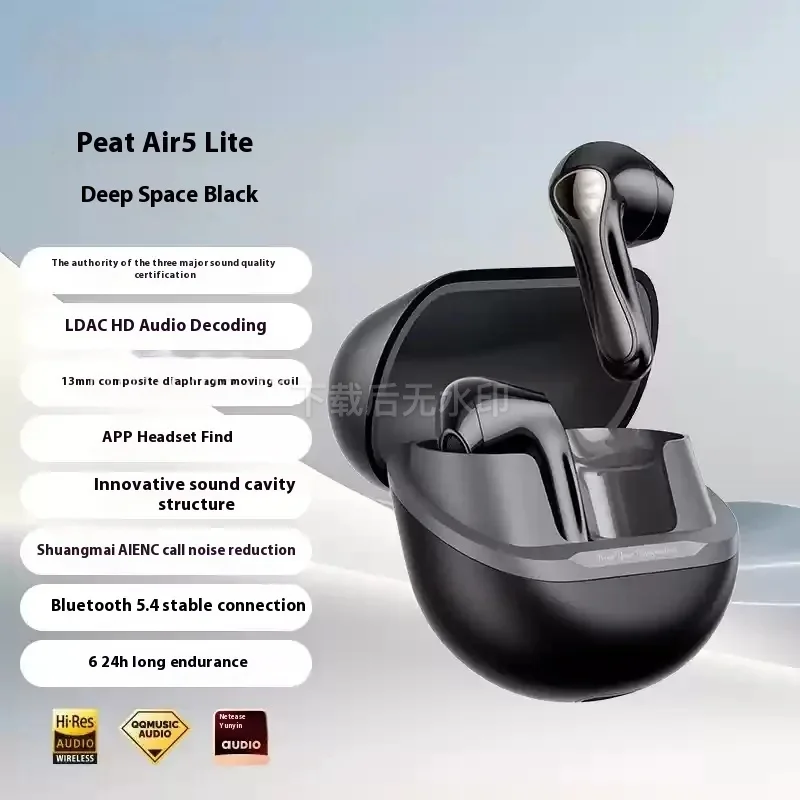 Half In-Ear Bluetooth Earphone Call Noise Reduction Dynamic Coil Mic Music Headset Custom
