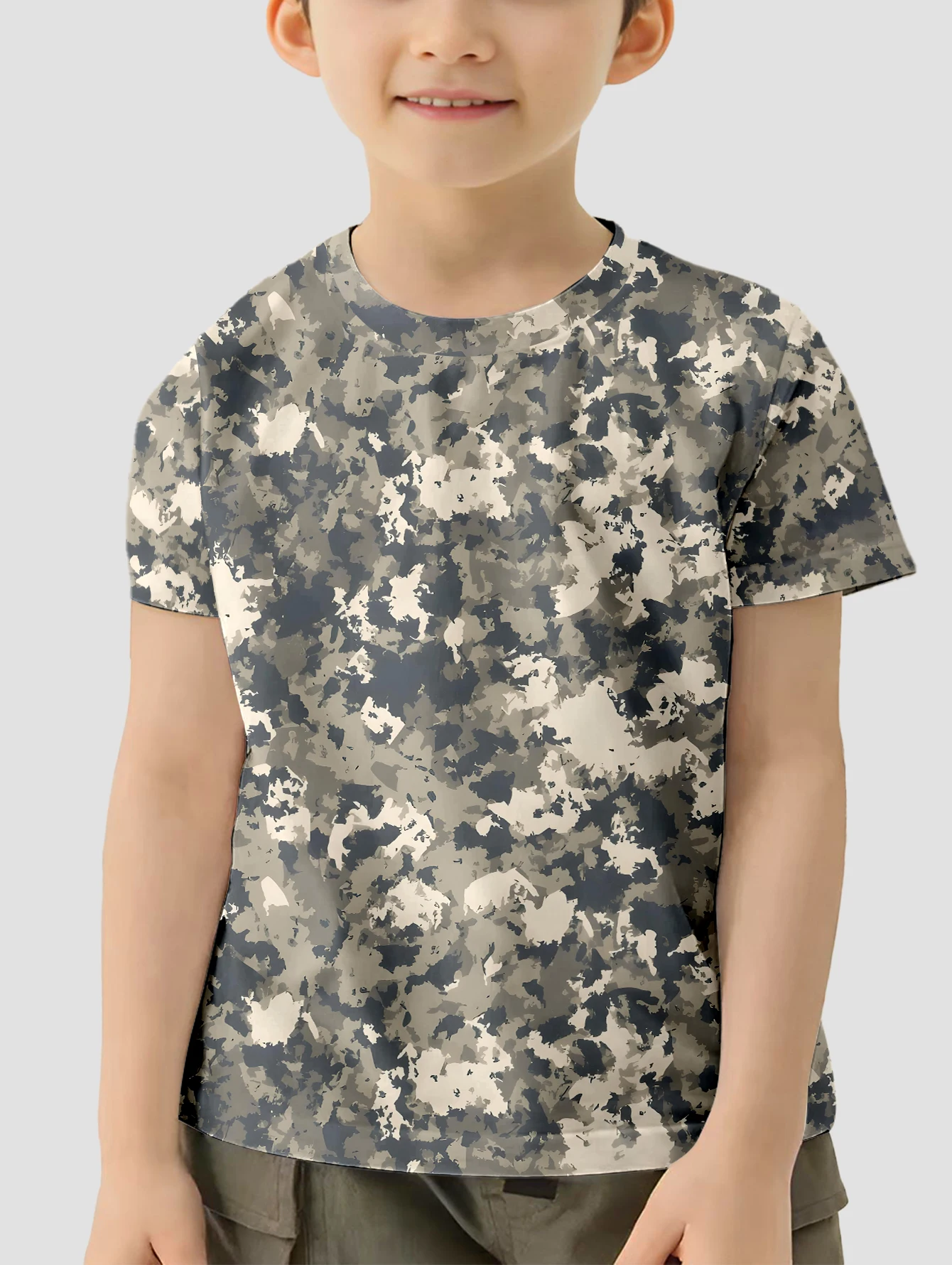 Military Camouflage Pattern Clothing Boy Clothes Children\'s T-shirt Kids Summer Clothes T-shirts for Boys T Shirts Tops 2024 Top