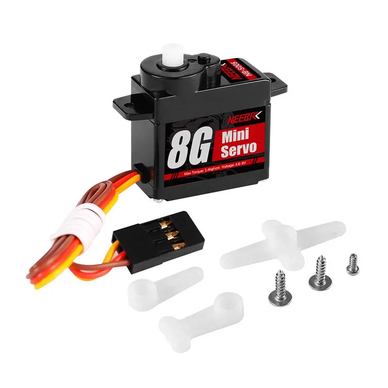 NEEBRC 8G Micro Digital Servo for RC Micro Airplanes, Fixed-Wing Drones, and Desktop Robots