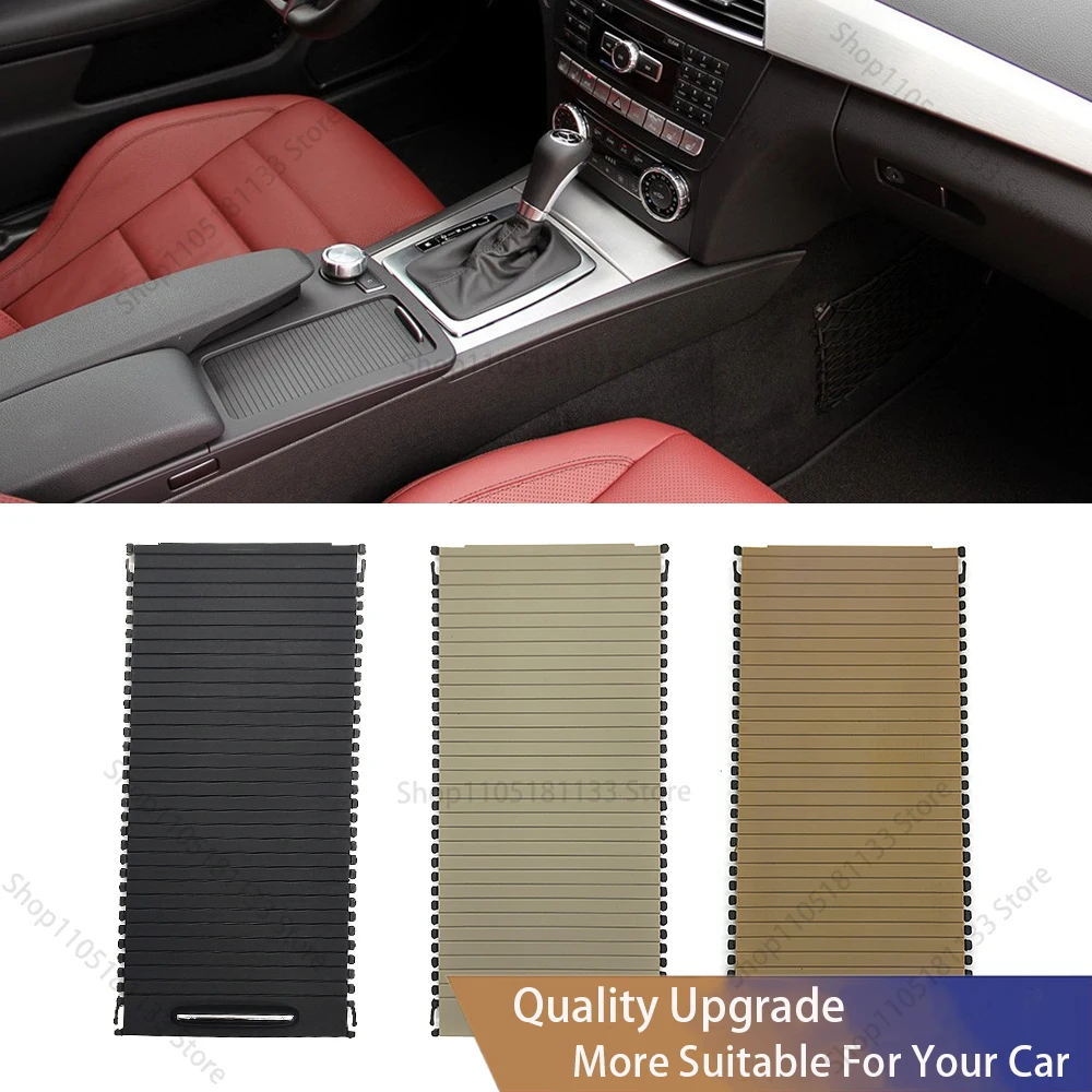 For Mercedes W204 W212 Car Centre Console Roller Blind Cover Water Cup Holder Storage For Benz C-Calss  E-Class 2046807607