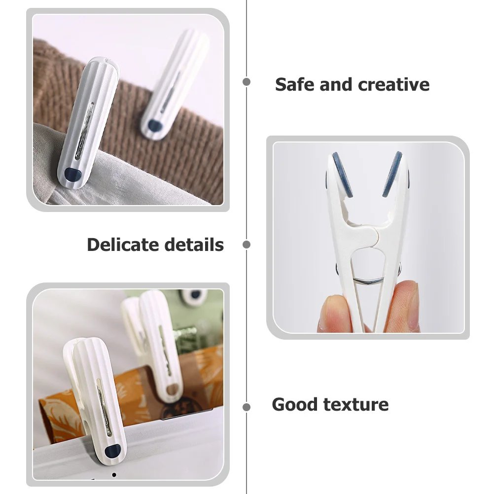 

24pcs Plastic Windproof Clothes Clamps For Skirts Trousers Towels Blankets Drying Outdoor Balcony Travel Laundry Use