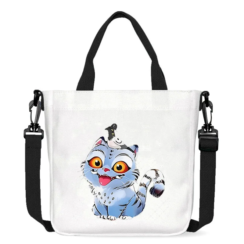 KPop شيطان الصيادين الكتف حقائب من القماش السفر حقيبة تسوق ركاب طالب لطيف بسيط حمل أزياء المرأة الحقيبة سعة كبيرة