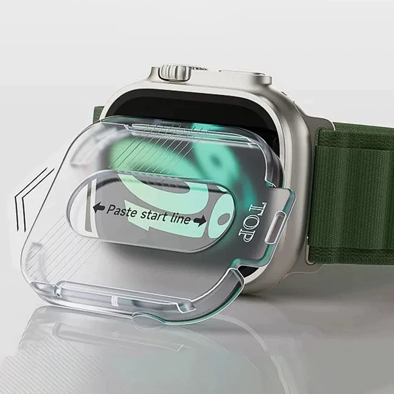 1-3 SZT. Łatwa Instalacja Szkło Hartowane do Apple Watch Ultra 2 49mm Ochrona Ekranu Przed Zarysowaniami Folia Ochronna do iWatch Ultra 3 — zdjęcie produktu 5