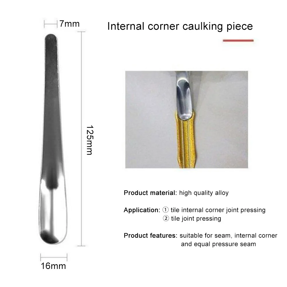 5pc beleza costura ferramenta de construção piso telha cerâmica grout reparação aço pressionado bola vara canto ângulo raspador parede gap cleaner