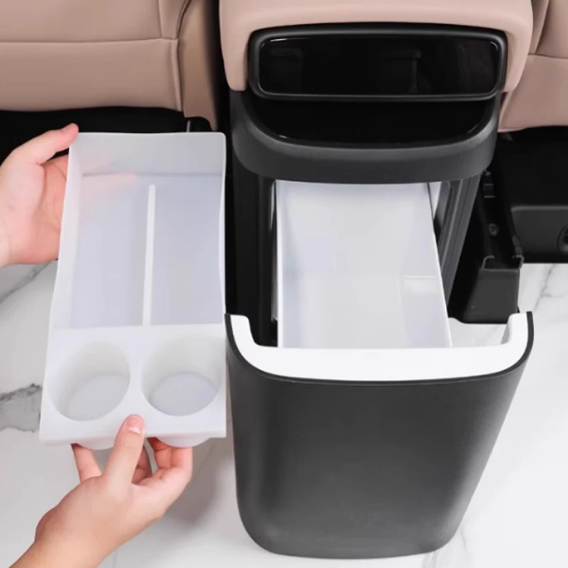 For XPENG Xiao Peng X9 2024 2025 Car Refrigerator Cup Holder Beverage Fixed Compartment Silicone Pad Storage Box Accessory