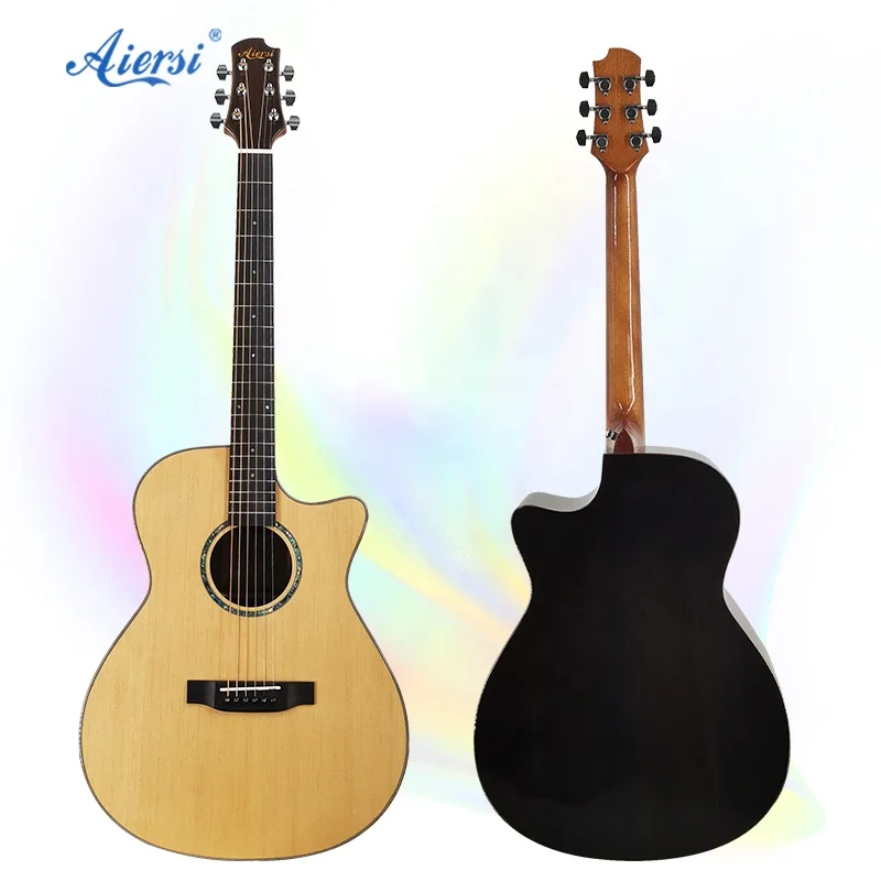 

Aiersi Brand New Arrival Custom Guitarra Handmade Travel Guitar Acoustic