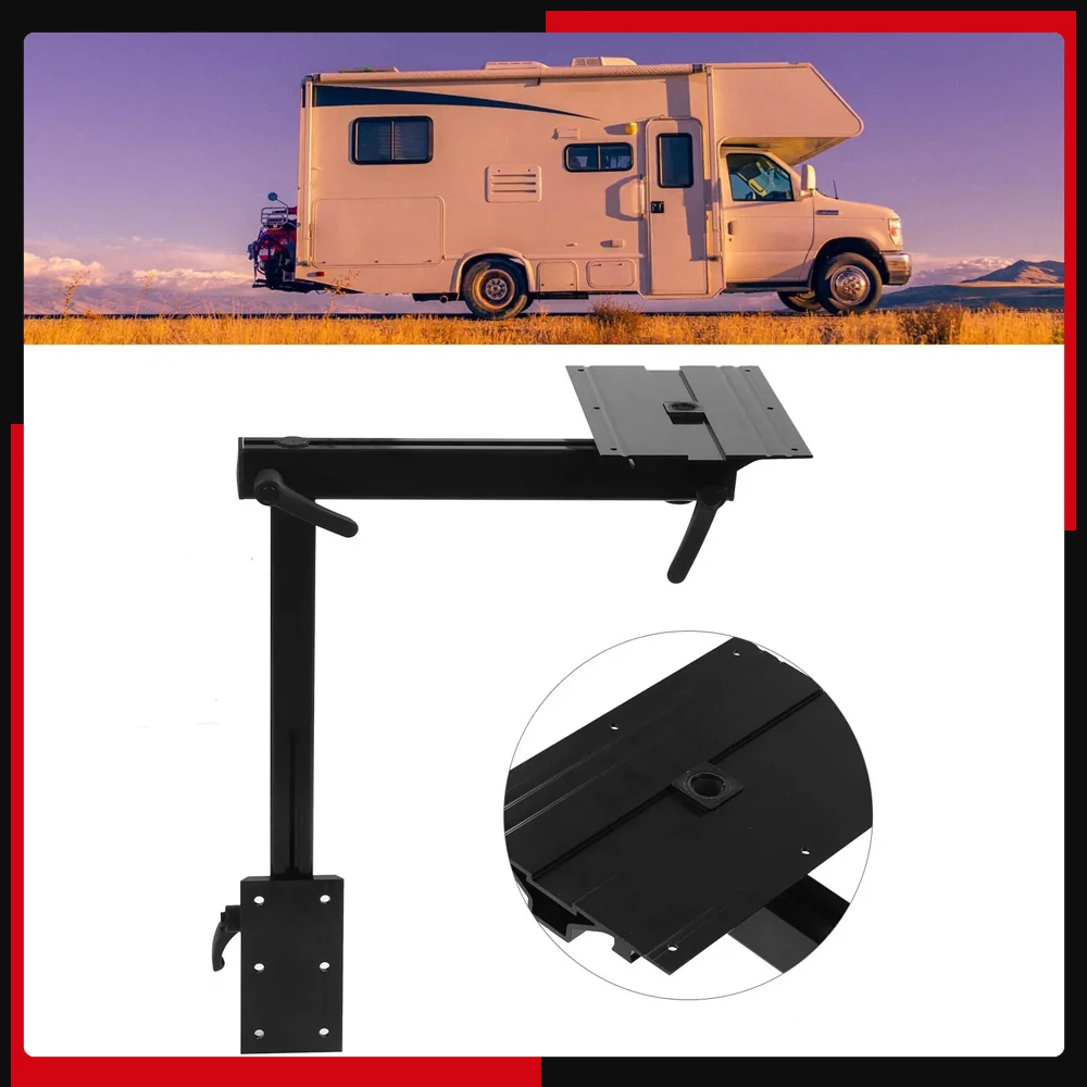 

360° Rotation Smooth Appearance with Bracket for Motorhome RV Table Leg Base Mount Rust Proof Table Leg Bracket Strong Strength