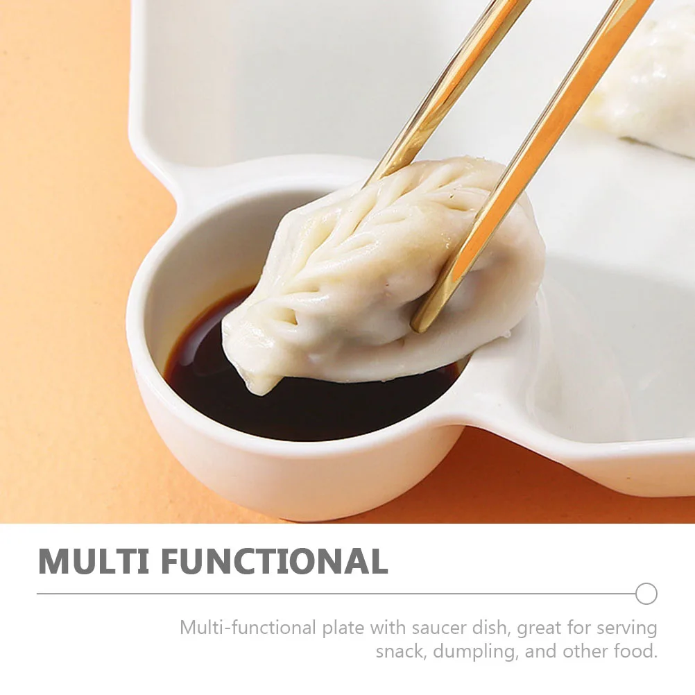 

4pcs Pp Food Plates Simple Snack Serving Dishes Lightweight Home Tableware Multi-Functional Salad Dessert Storage Plates