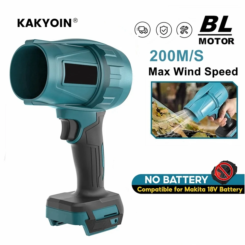 

2500W Brushless Electric Turbo Blowers Jet Fan 220M/S Violent Car Dryer Handheld Dust Blowing Tool for Makita 18V Battery