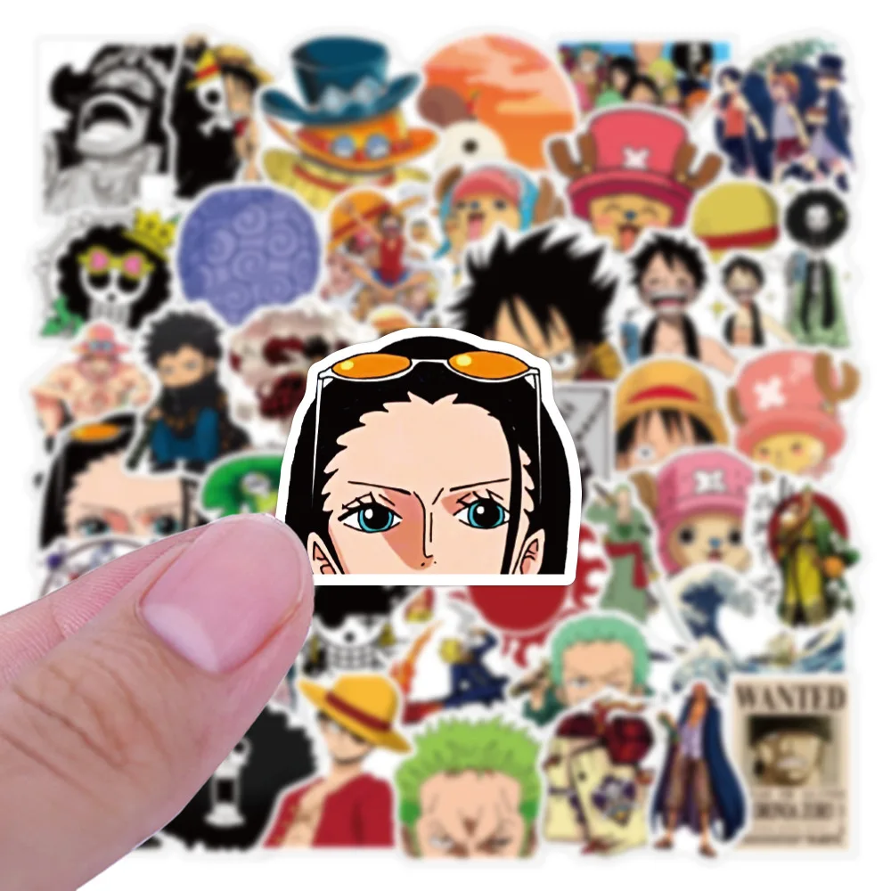 10/30/50pcs Anime ONE PIECE Stickers Suitcase Laptop Skateboard Motorcycle Luggage Phone Cartoon Anime Stickers Toy Kids Decal