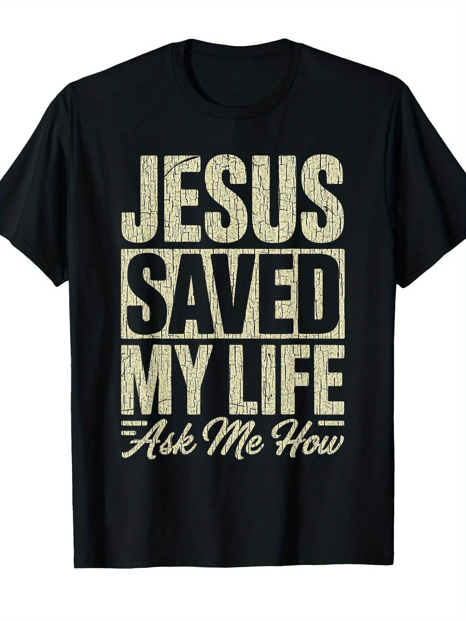 2026 Men's Christian Faith T-Shirt - 220gsm Heavyweight Bible Verse & 