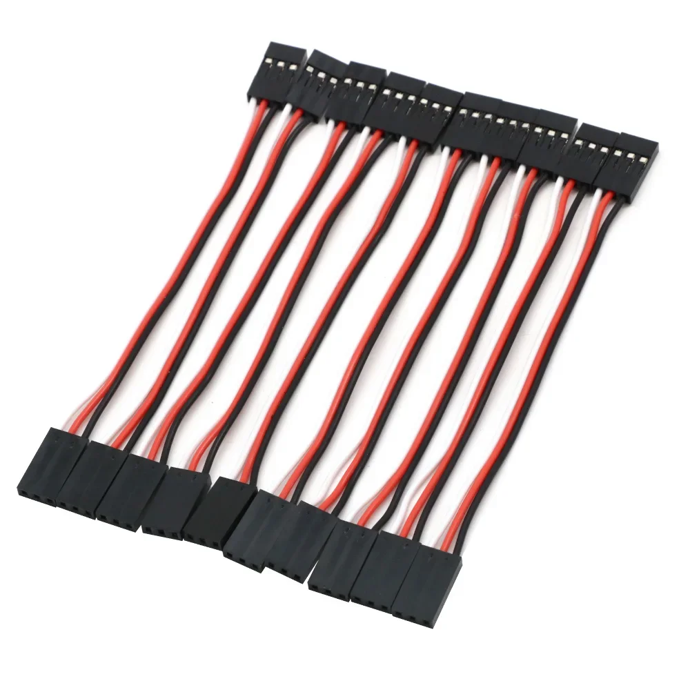 10pcs/lot 10CM 15CM 20CM 30CM 50CM Male to Male JR Plug Servo Extension Lead Wire Cable for RC Plane Quadcopter