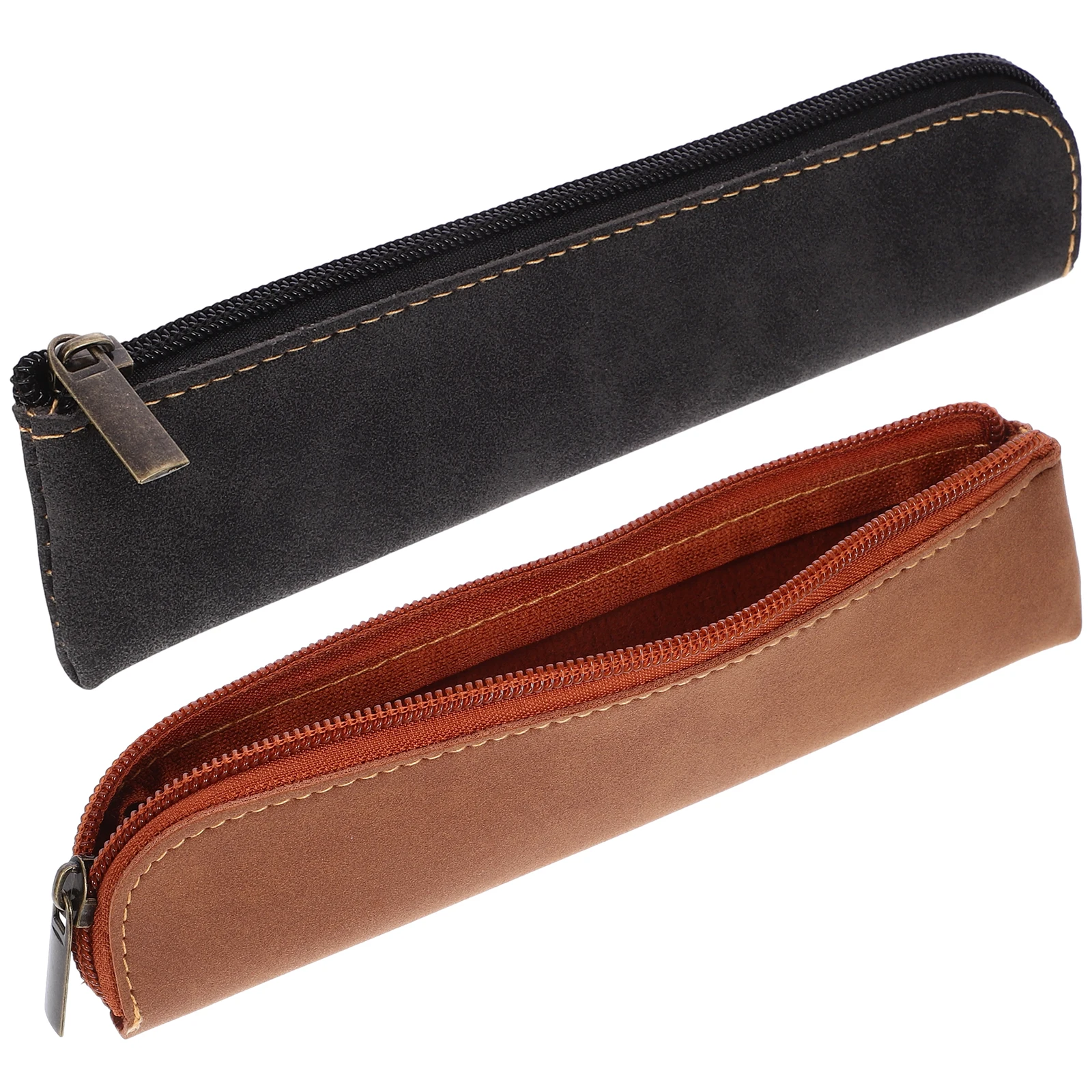 Mini astuccio per matite da 2 pezzi, design estetico, pratico portapenne per uso universitario e in ufficio, astucci carini per ragazze