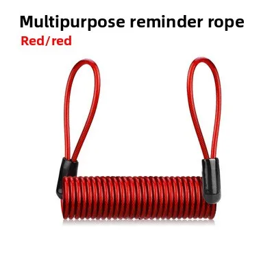 1.2m Fiets Lente Kabel Anti-diefstal Slot Touw Alarm Schijfslot Fiets Veiligheid Herinnering Motorfiets Anti-diefstal bescherming 120-150cm