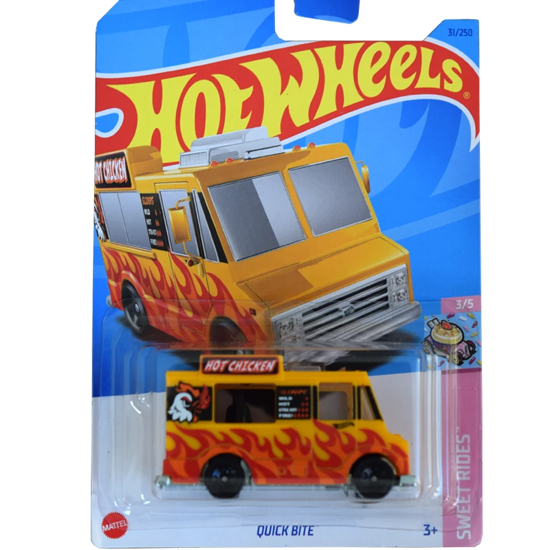 2024-214 Hot Wheels Cars QUICK BITE 1/64 Metal Die-cast Model Toy Vehicles