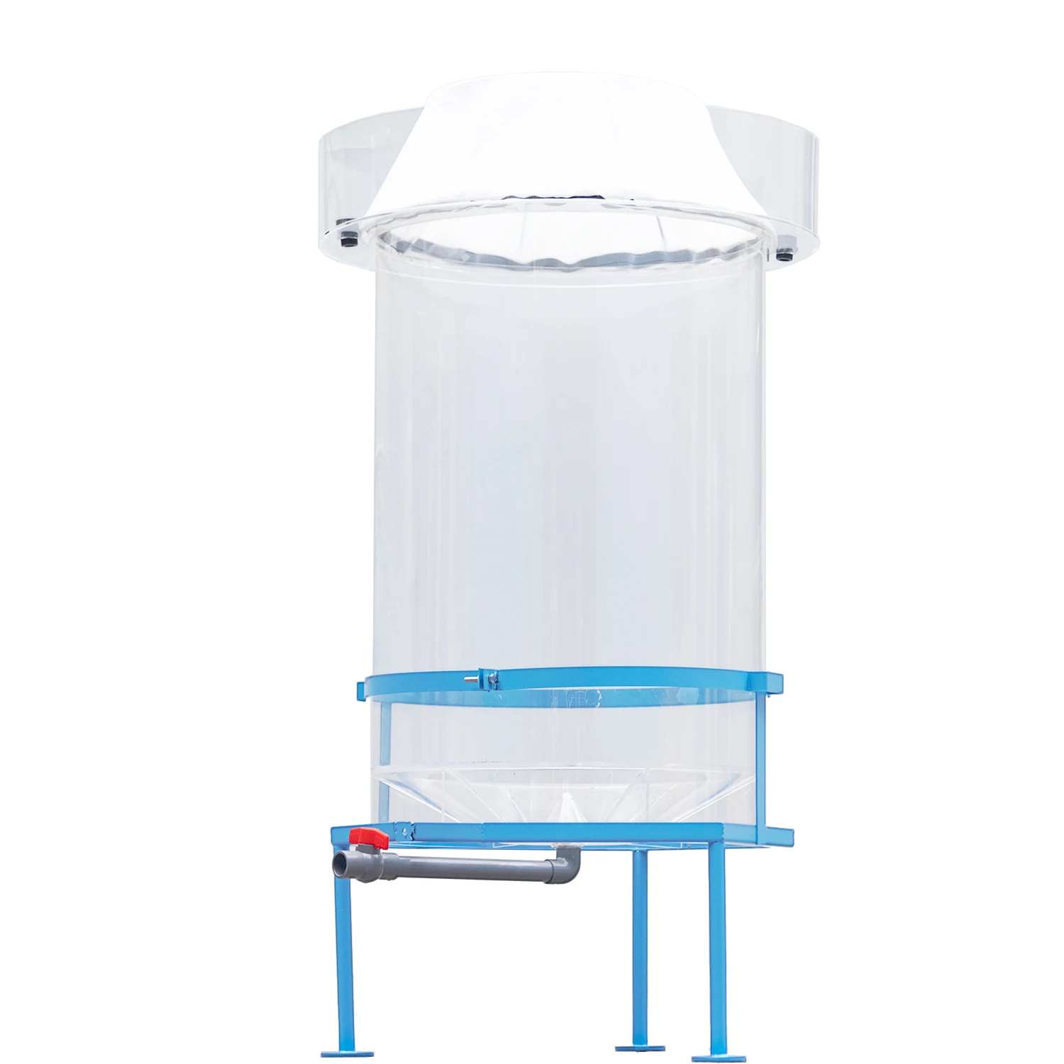 AIROW QLOZONE 250L Acrylic Transparent Eco-Friendly Fish Egg Hatching Jar Incubator for Aquaculture Fish Farm