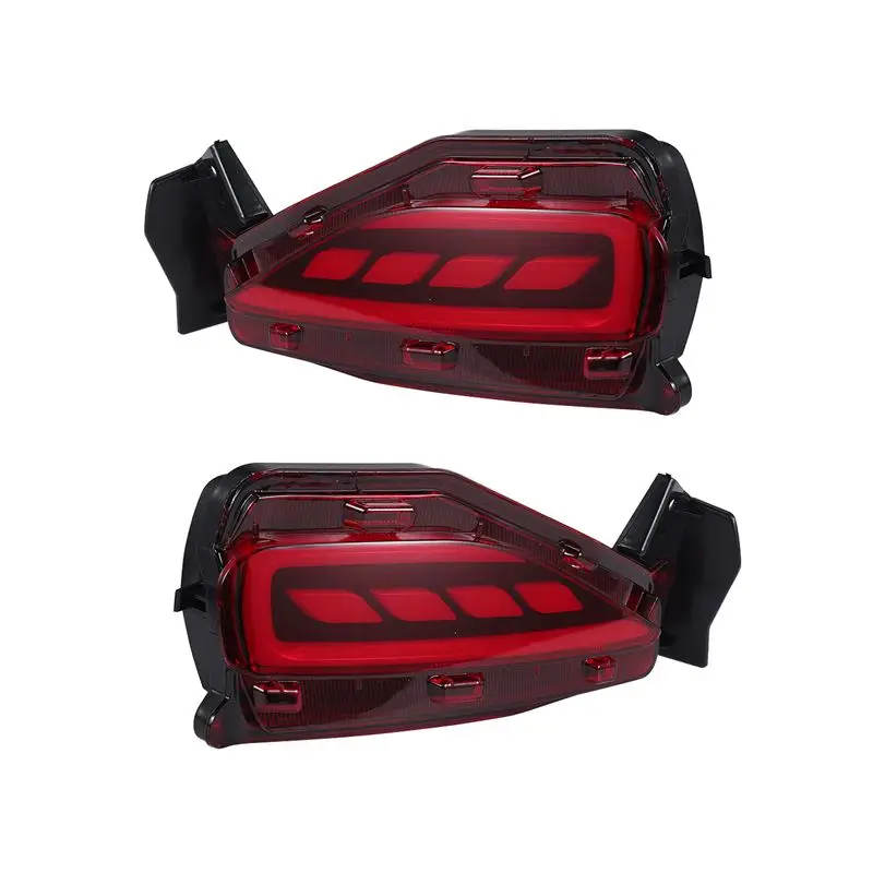 

AED2-1 Pair Led Rear Bumper Reflector Brake Tail Light Lamp Fits 2015-2017 For Toyota Fortuner