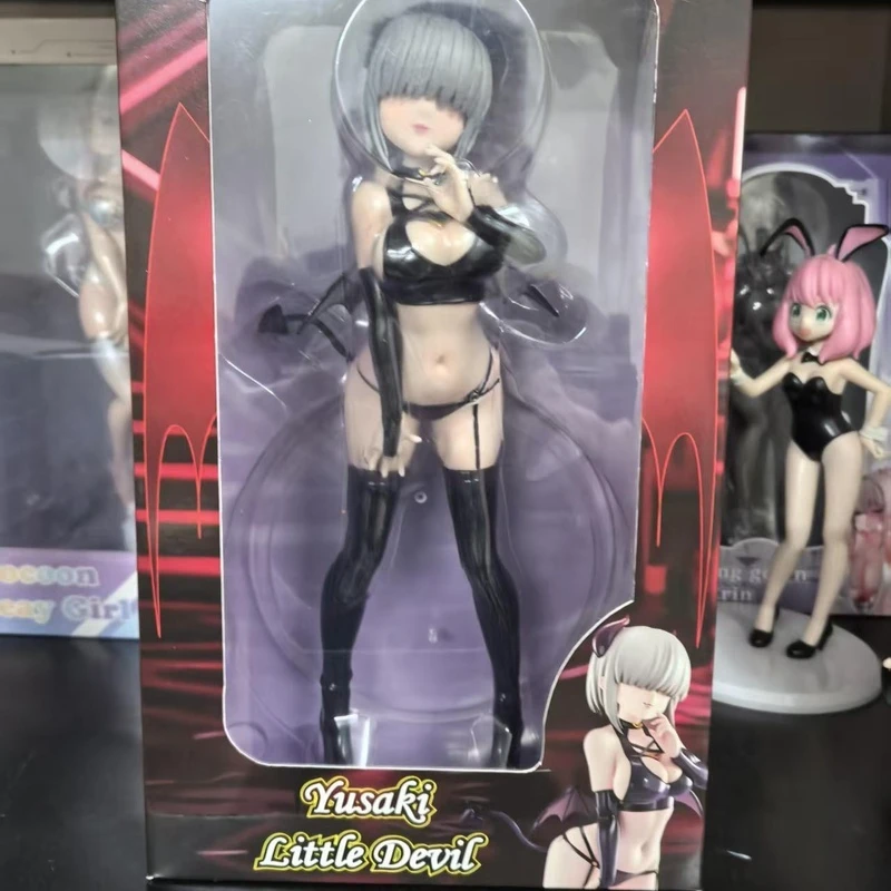 1/6 Maßstab Yanagi Uzaki Kleiner Teufel Anime-Figur aus Uzaki Chan Niedliche Teufelshörner-Flügel-Mädchen PVC-Statue Sammlerstück Deko-Figur
