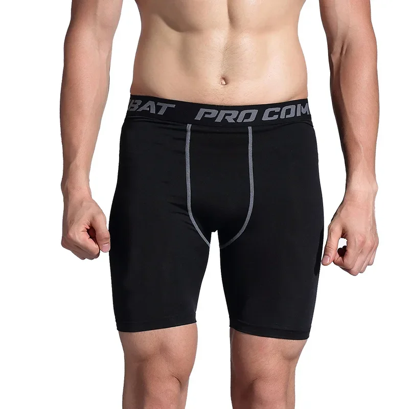 Pantalones cortos ajustados de compresión para hombre, Shorts de secado rápido para entrenamiento, gimnasio, correr, capa Base, 3XL