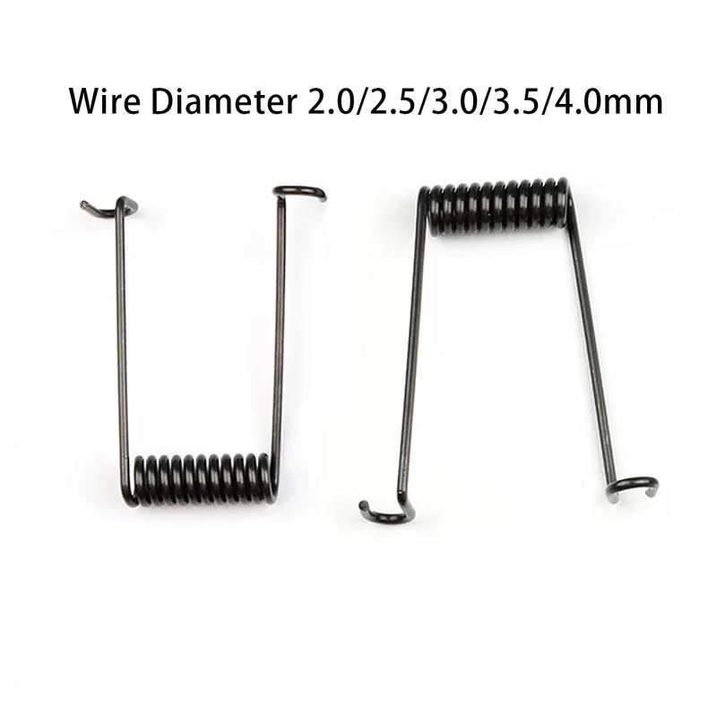 

2pcs Spring Steel Wire Strong Return Double Torsion Spring Wire Diameter 2.0/2.5/3.0/3.5/4.0mm Rear Seat V-Shaped Folding Spring