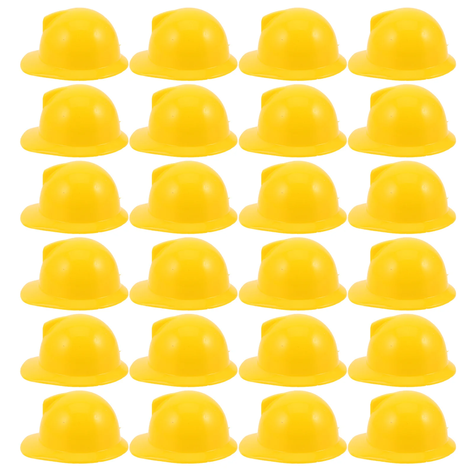 

25Pcs Miniature Construction Hats Tiny Plastic Hard Helmets for Party Bottle Toppers Construction Theme Decorations Accessories