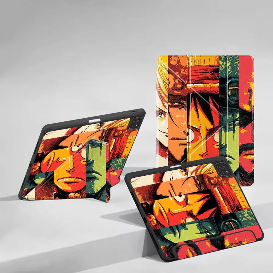 

Tablet Case For iPad Air 4 5 M3 M2 M4 11inch Pro 2025 Pro 11 10 9 8 7 th 12.9inch Mini 6 7 Holder Cover One Piece Luffy