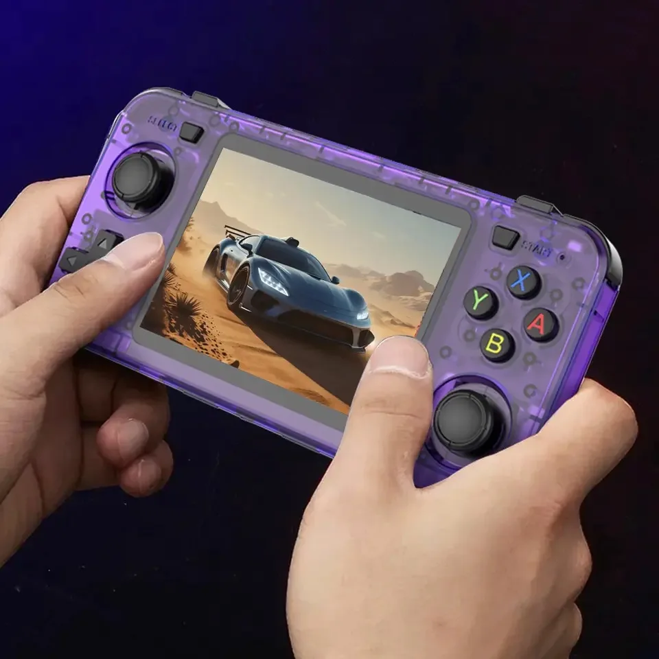 R36h console de jogos portátil sistema linux 3.5 ''tela ips portátil mini retro simulador de vídeo jogador jogo presente das crianças
