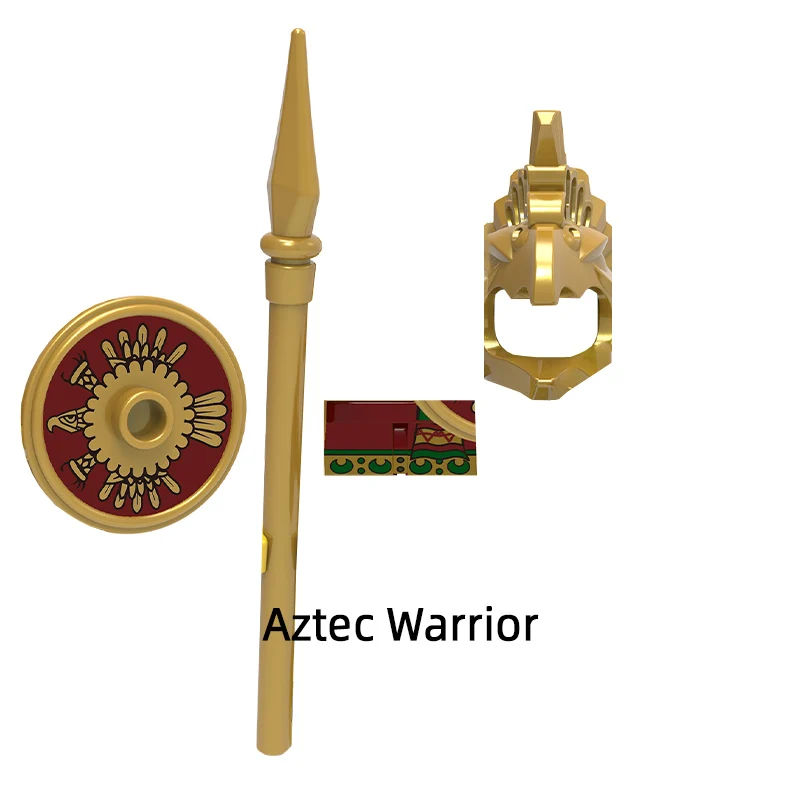 The Pharaoh Atlantis Aztec Viking Egyptian Warrior Mummy Barbarian Model Blocks MOC Bricks Set Gifts Toys X0161