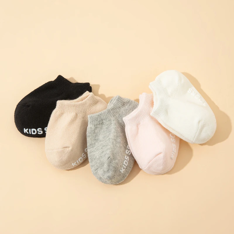 10 Pairs Double-Letter Adhesive Anti-Slip Baby Socks, Walking Socks, Floor Socks, Trampoline Socks