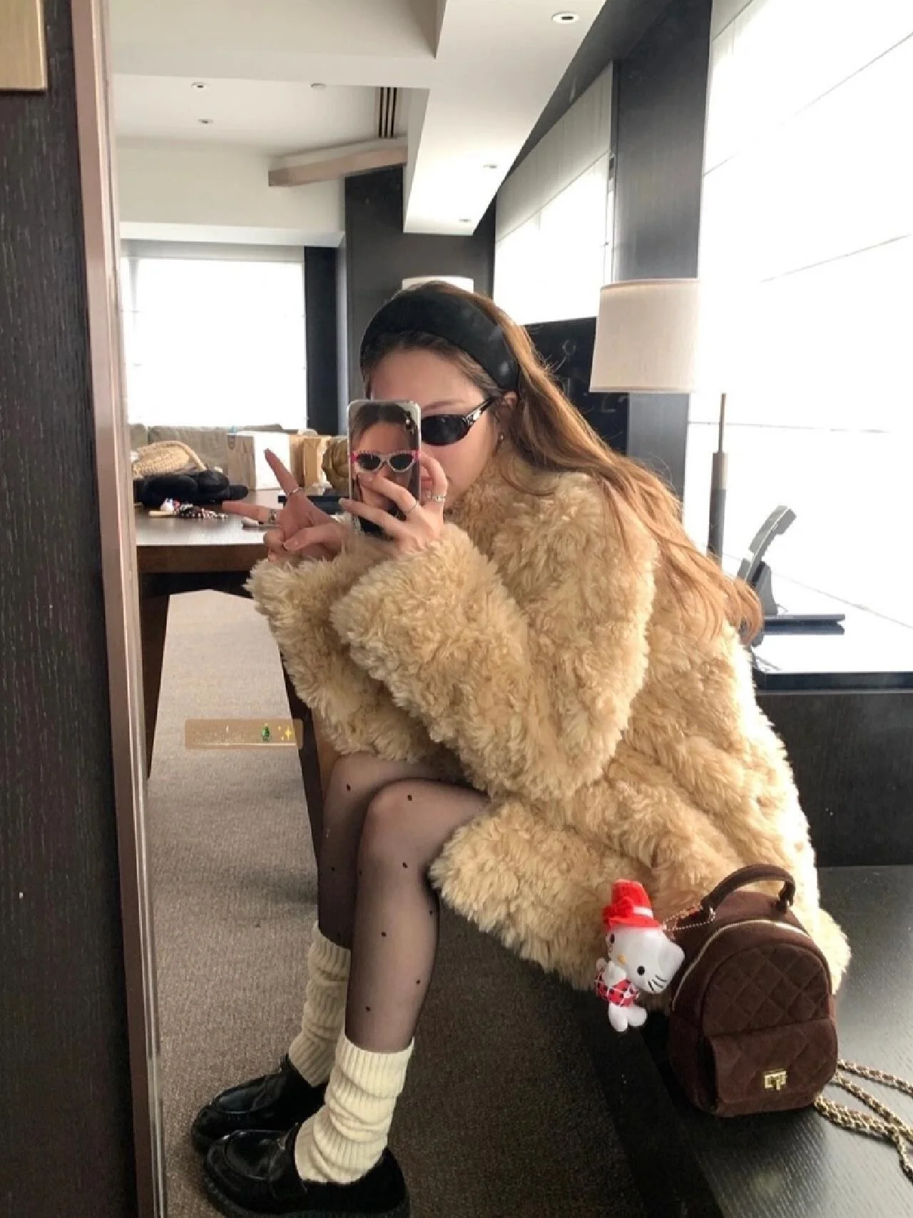 

Женская шуба Heygirl Bla Guy в Корейском стиле, экологически чистая куртка из натуральной кожи, зимняя тонкая свободная посадка для поездок на работу...