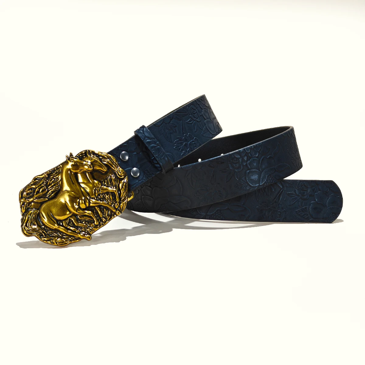 الموضة الرجعية الرجال الثور رئيس الحصان مشبك جودة عالية الأسود المطبوعة حزام المرأة الأعمال عادية بولي حزام حزام جينز هدايا عيد الميلاد #4