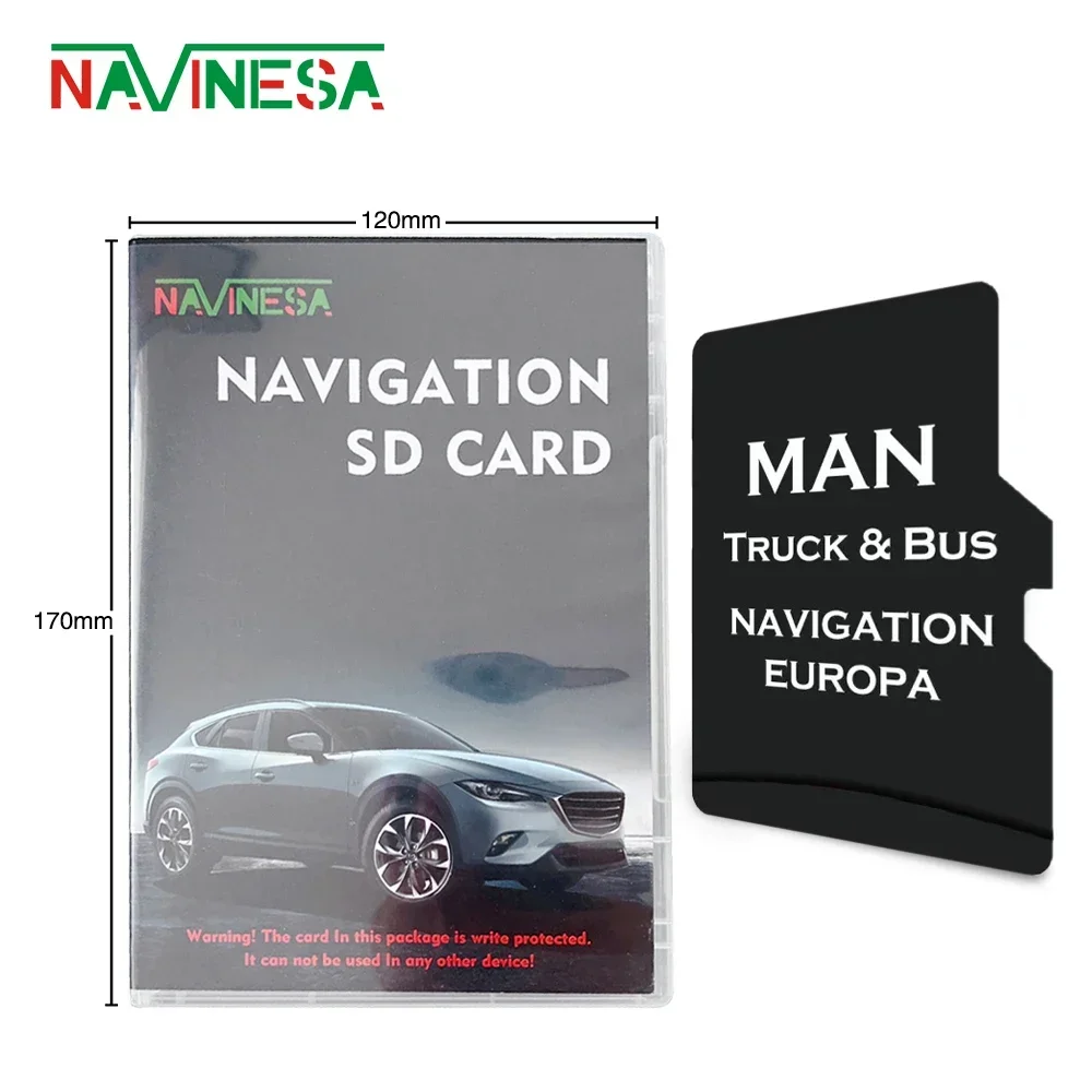 

for MAN Truck Bus 2016-2022 Car equipment Navigation Latest Maps Update EU Turkey UK Ukraine RU Navigation Gps TF Card