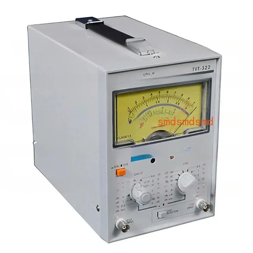 TVT-322 Dual Channel Milivoltmeter Double Needle Millivoltmeter New Design High Quality Pointer Voltage Measuring Instruments