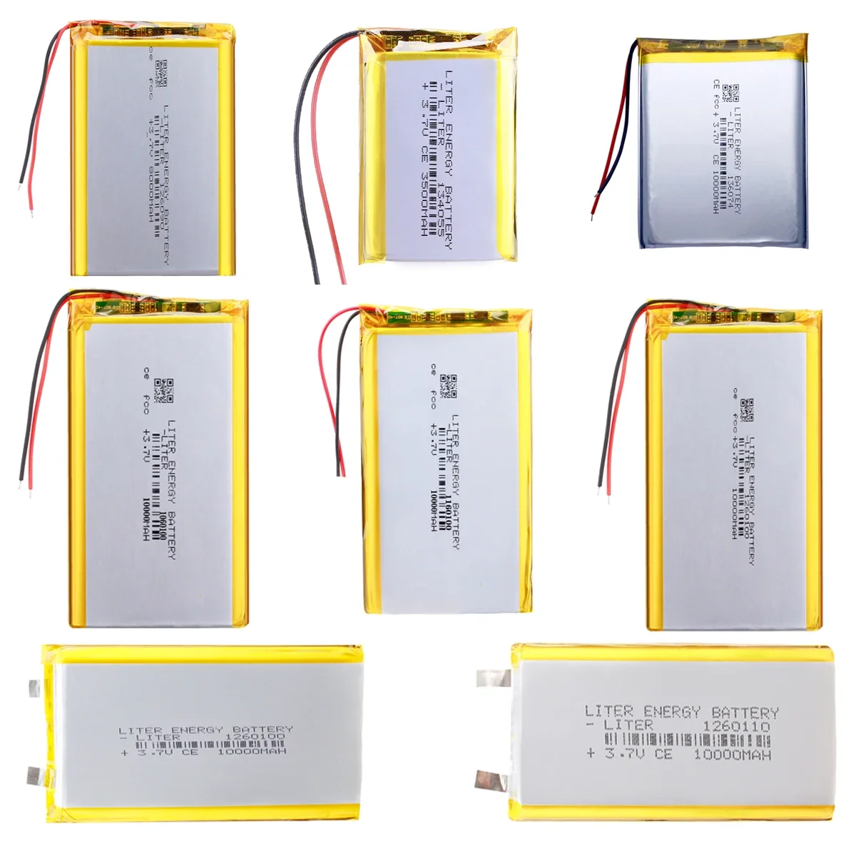 3.7V Lithium Polymer Li-ion Battery For Camera navigator MP5 PAD DIY E-Book GPS PSP DVD Power bank Tablet PC