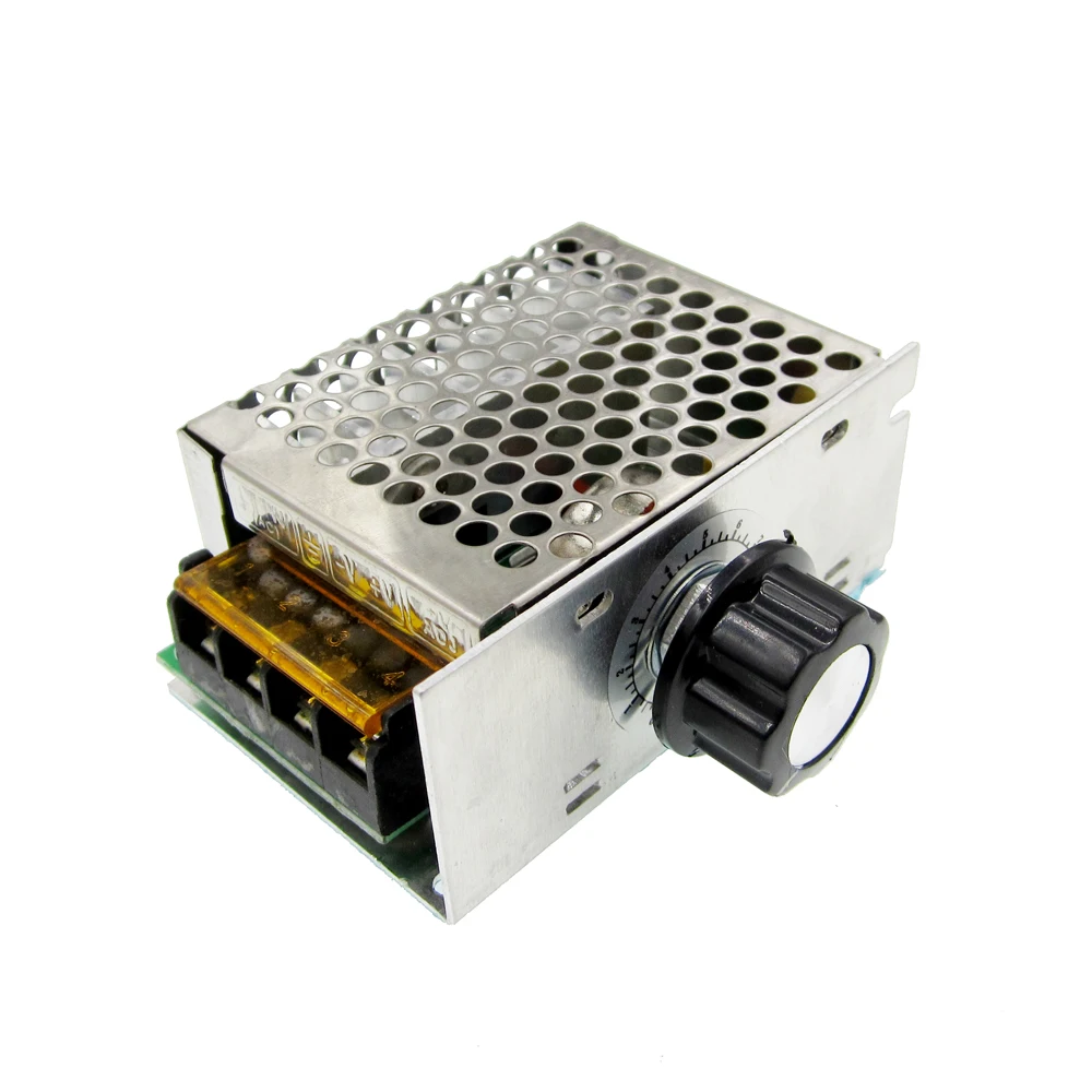 5pcs 4000W imported high power SCR electronic regulator speed dimming thermostat with shell