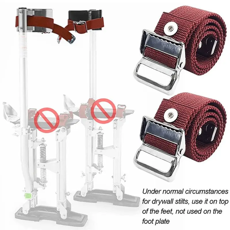 AT05-1 Pair Stilts Leg Band Straps Adjustable Comfort Loop Replacement Spare Parts Accessories Parts Kit