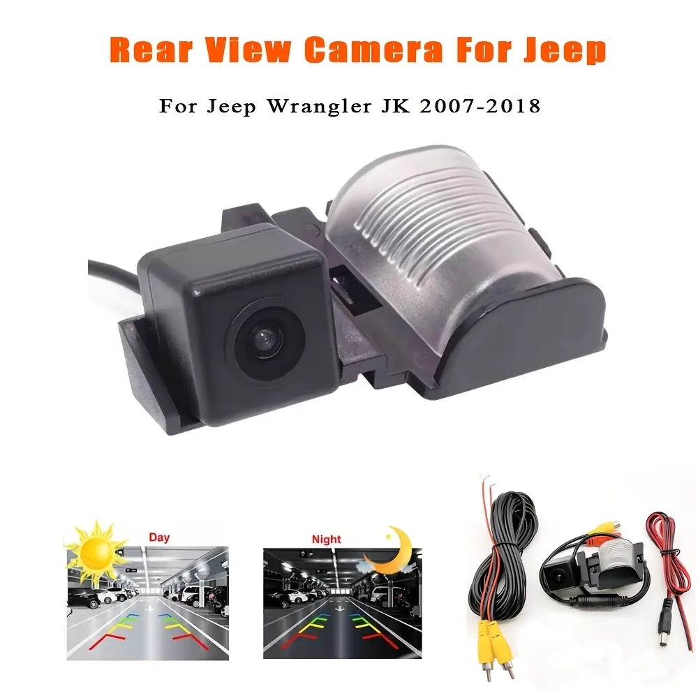 

Rear View Parking Backup Reverse Camera, Plug And Play for Jeep for Wrangler Rubicon for JEEP Sahara for JEEP Unlimited Sahara