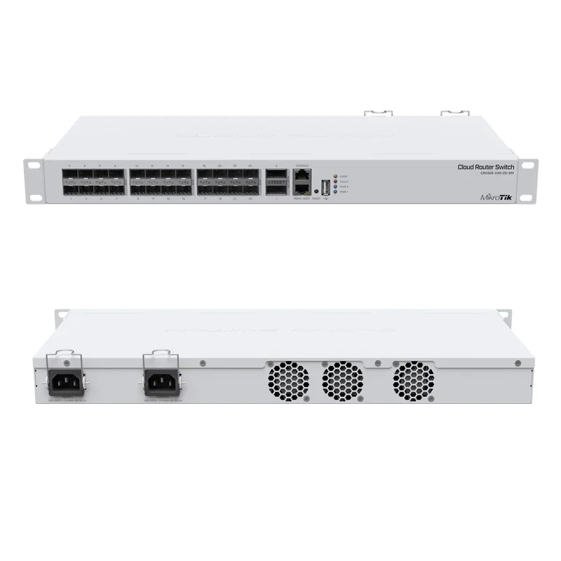 Imagem -03 - Mikrotik Crs32624s Mais 2q Mais rm Switch de Gerenciamento Mais Rápido para as Configurações Mais Exigentes 2x40 Gbps Qsfp Mais Portas e 24x10 Gbps Sfp Mais Portas