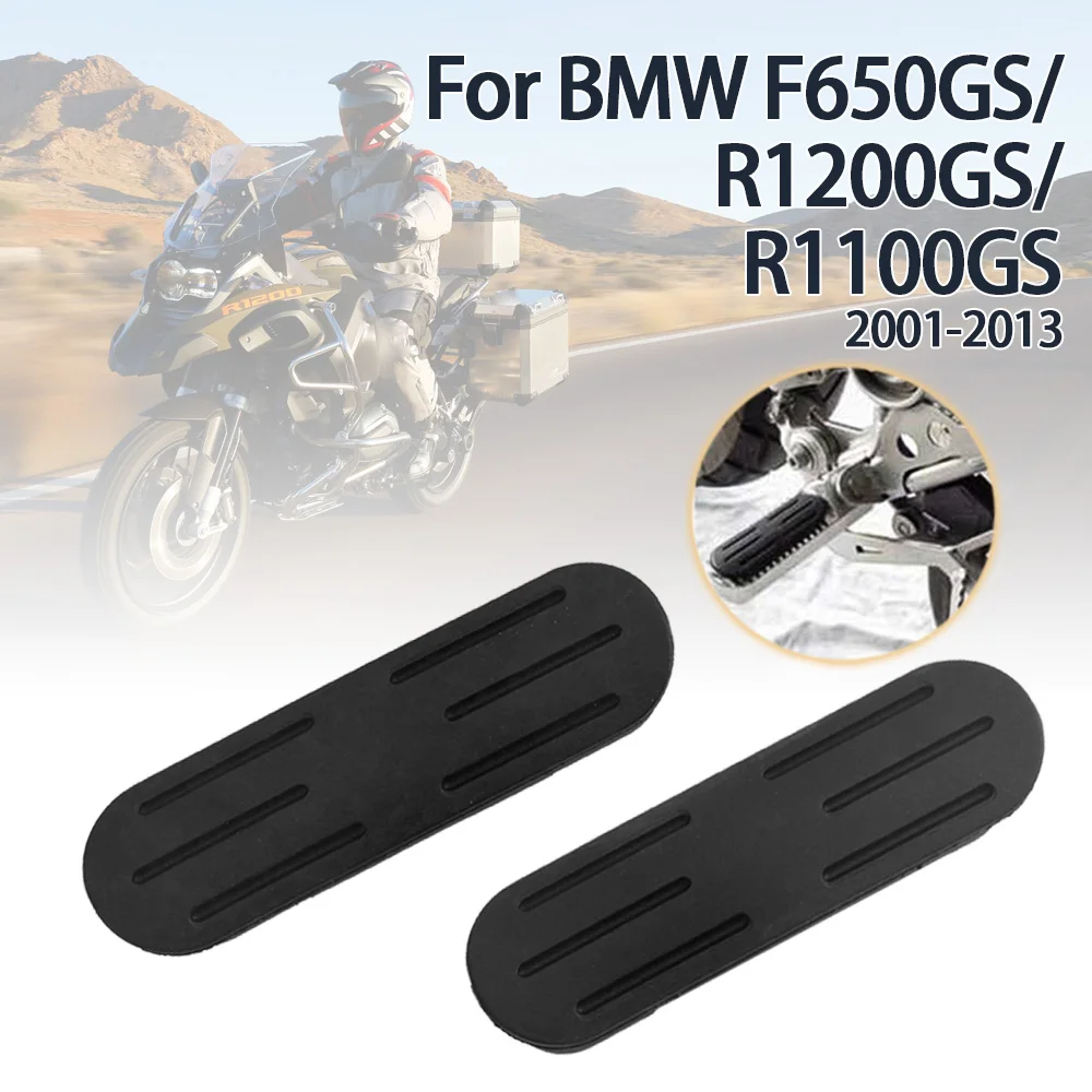 Motorcycle Front Footrest Foot Peg Plate For BMW R1200GS 2005-2013 F650GS 2001-2007 R1100GS FootPegs Rubber Cover