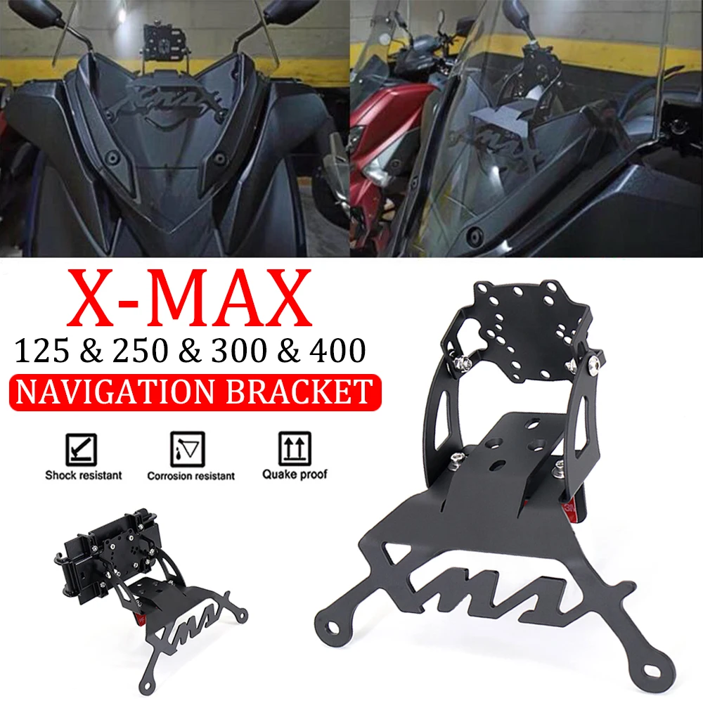 

X-MAX For Yamaha XMAX250 XMAX300 XMAX 300 125 400 250 Motorcycle Phone Holder Bracket GPS Navigation Bracket Mounting Bracket