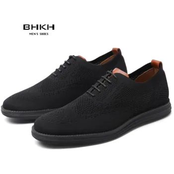 BHKH Sneakers maschili Scarpe casual estive in rete lavorata a maglia Scarpe casual leggere Calzature da passeggio traspiranti Scarpe da uomo