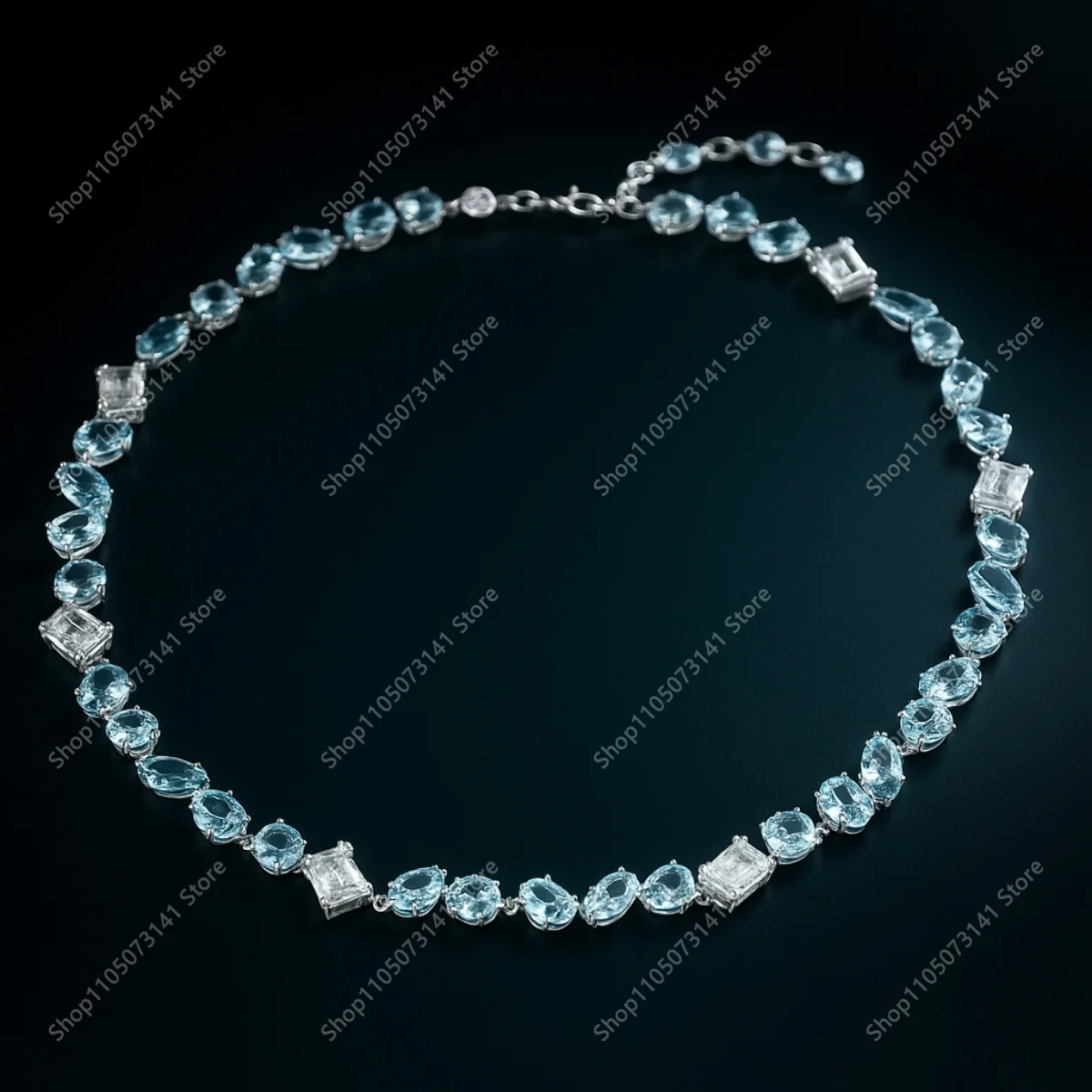 

Fashion Trend: Sea Blue Chain, Firefly Necklace, Party Shopping, Versatile Jewelry, High Quality - Birthday Gift