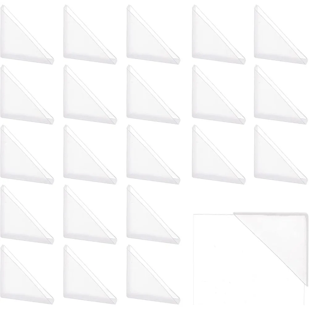 50 Pcs Transparent Photo Corners, 1.36×1.36