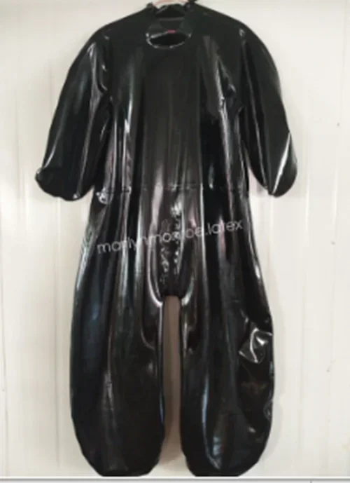 

New Latex Bodysuit Rubber Gummi Catsuit Black Halloween Party Uniform Cosplay Suit Fashion