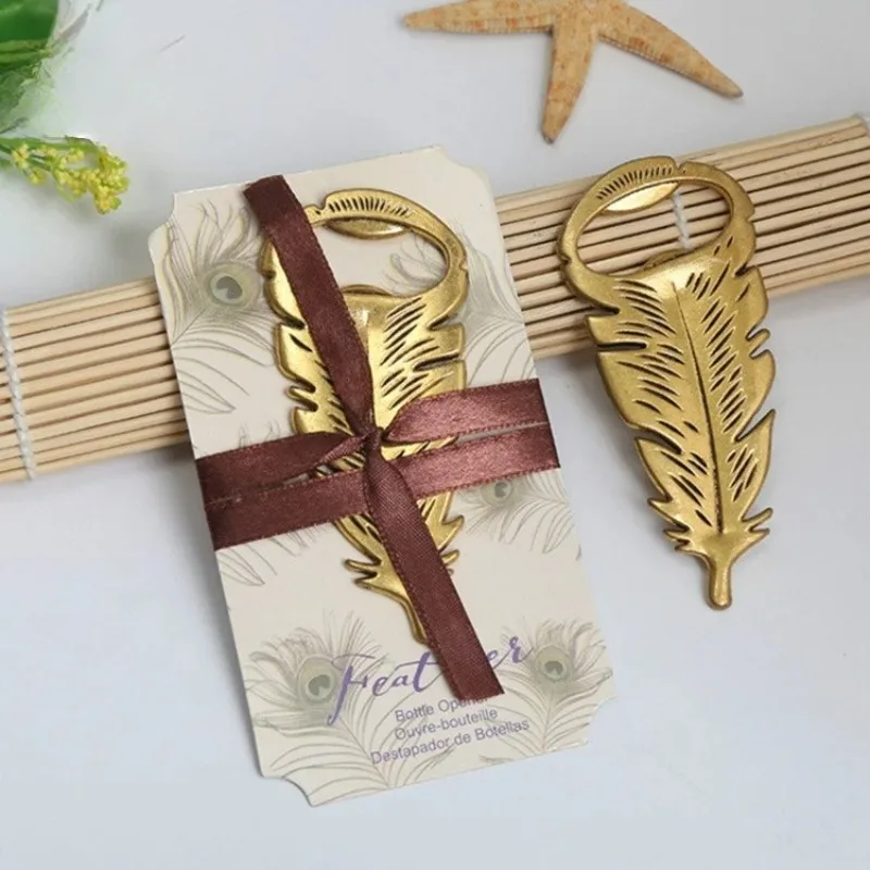 New Feather Bottle Opener Multifunctional Beer Opener Portable Kitchen Tool Wedding Return Gift Party Favors Home Bar Supplies